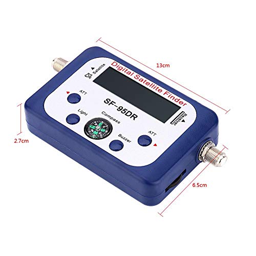 Digital Satellite Finder, Lcd Screen Satellite Detection Satellite Measuring Device Signal Strength Dish Sat Compass With Built In Signal Alarm Buzzer #TOP4