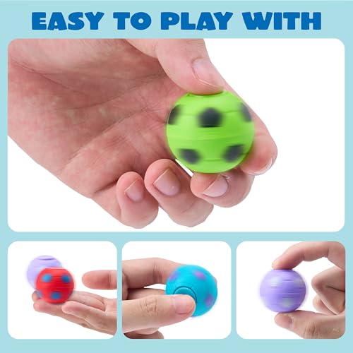 Image of JOYIN 36 Pack Soccer Fidget Spinners for Kids, Treasure Box Prizes for Classroom, Goodie Bag Stuffers for Birthday Party, Soccer Party Favors, Fidget Toys Bulk, Stress Balls