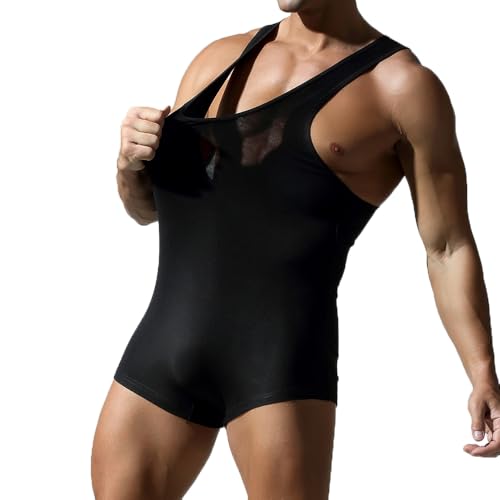 Men Athletic Supporters Bodysuits Leotard Wrestling Singlet Jumpsuits Seamless Slim Fits Shapewear Boxers2
