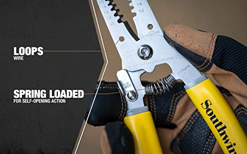 Southwire - 58278140 Tools & Equipment S1018Str Wire Stripping Tool, Wire Stripper And Wire Cutter For 10-18 Awg Solid Wire And 12-20 Awg Stranded Wire #TOP6