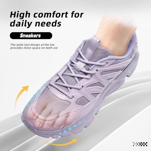 Image of Womens Ladies Walking Shoes Fashion Running Sneakers Casual Comfor Lightweight Breathable Soft Sole Gym Tennis Work