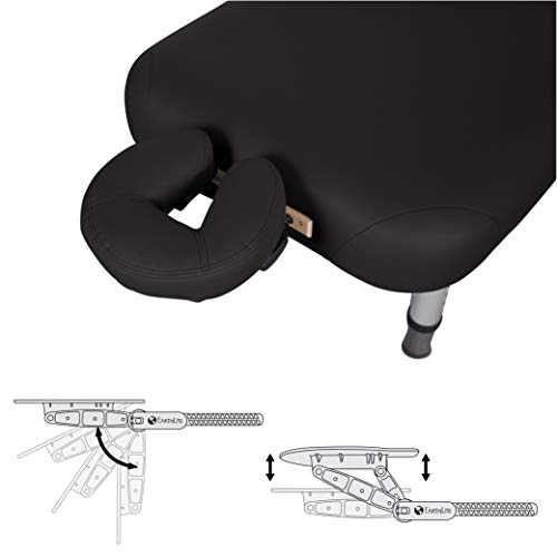 Earthlite Physical Therapy Table Yosemite 30 – Extra Wide, Adjustable Low Height (20-26.5”) Aluminum Exam & Massage Table, Face Cradle & Face Pillow (30x73”)