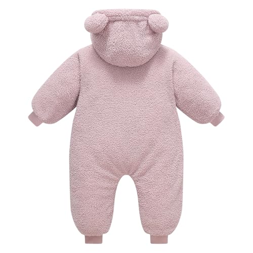 Toddler Snow Suit Baby Snowsuit Infant Winter Coat Fleece Clohtes 0-2T Hoodie2