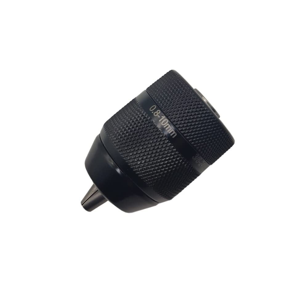 Sin Llave 0,8-10 mm 3 mordazas 3/8-24UNF Adaptador de Cambio rápido de portabrocas SDS-Plus Vástago 1/4 Pulgadas Hex Square Fit Rotomartillo/Taladro percutor (Color : Chuck Only)