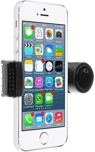 AUTOZOCO Supporto Telefono Per Auto – Clip Per Cruscotto Universale, Gomma Antiscivolo, Fino A 90mm, Nero