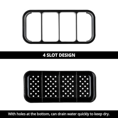 Image of Zapsol Spoon Stand for Kitchen Steel Cutlery Stand Spoon Organizer Cutlery Holder for Kitchen Countertop Forks Spatula Knives Holder Rustproof Durable Knife Stand
