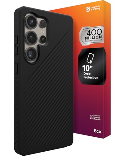 ZAGG Luxe   Funda Reforzada con grafeno para Samsung Galaxy S25 Ultra [6.8 Pulgadas, Compatible con Cargador inalámbrico, diseño Delgado y Ligero, Agarre Seguro, Cubierta Trasera a Prueba de Golpes