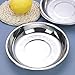 Zerdyne 4-Pack Small Stainless Steel Dinner Plate, Round Plates, 7.6 INCH