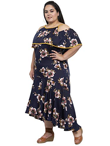 Image of Flambeur Women's Crepe A-Line Maxi Dress