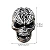 Hrippy Cool Skull Car Vent Clips Car Aromatic Vent Clip Auto Interior Air Vent Skull Decor Outlet Freshener Car Charm Accessories for Car Halloween Decor #1