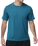 [Hyzhwl] Tシャツ メンズ ラッシュガード 半袖 UPF50+ スポーツウェア 速乾 接触冷感 弾力 通気 吸汗 無地 テニスウェア ラーニング トレーニング 透け防止