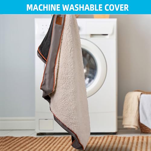 Image of Jumbo Extra Large Waterproof Dog Bed, Big Orthopedic Dog Beds with Removable Washable Cover for Extra Large Dogs, Pet Bed Mat Egg-Crate Foam, 3XL(47.5 inchX29 inchX4 inch), Light Grey
