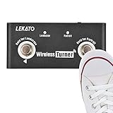 ループステーション用外部フットペダルループページターナー 9ループUSBケーブルでトラックを切り替えるすべての進むボタン、戻るボタンの機能を置き換え、ルーパーステーションのチューナー機能を制御する