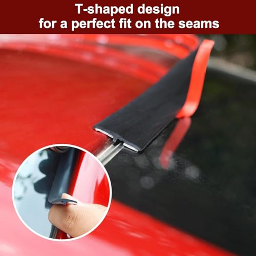 Jinsion 5M/16FT Rubber Sealing Strip, Car Seal Strip, Windshield Weather Rubber Seal, for Car Front Rear Windshield Sliding Doors - Image 4
