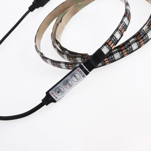 Tira LED flexible RGB con control USB para iluminación decorativa miniatura 2