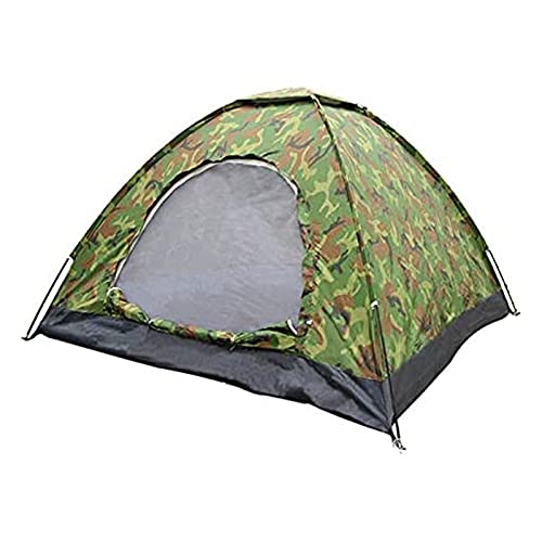 Carpa camuflada impermeable para 3-4 personas azul miniatura 1