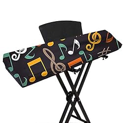 Best Keyboard Dust Cover for 88 Key-keyboard- keep your piano clean 19 【Piano Cover Durable Material】61/88 Keys Digital Piano Keyboard Cover is made of stretchy spandex cloth, soft touching feel, keep your keyboard clean and safe against all the dust, dirt, or wear.And enjoy the extended lifetime of your instruments. 【U...