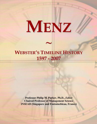 Menz: Webster's Timeline History, 1597 - 2007