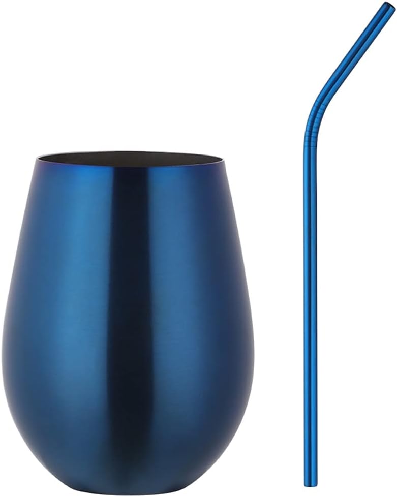 JSEIAJB 500ml Stainless Steel Beer Wine Cup Rose Gold Beer Tumbler Cocktail Juice Milk Cup Metal Drinking Mug for Bar Outdoor Drinkware(Gray)