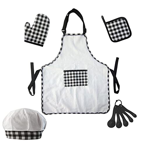 predolo Cooking and Baking Set Role Play Apron Dress Up for Pretend Play