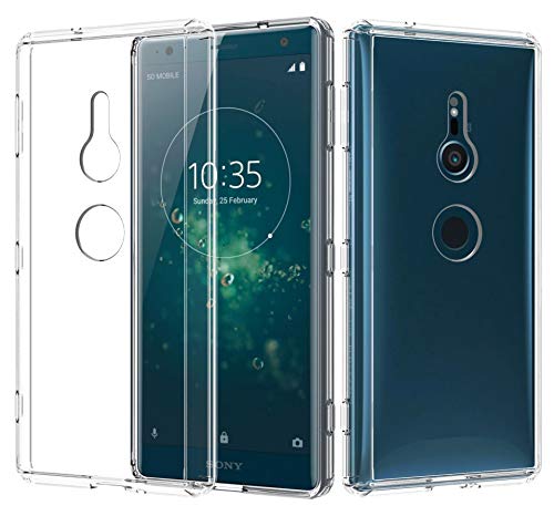 ShinyMax Sony Xperia XZ2 Clear Case,Sony Xperia XZ2 Phone Case,Transparent Hybrid Sturdy Protective Cover Flexible Shockproof Slim Case Compatible with Sony Xperia XZ2 w/5.7 Display (2018) ShinyMax Sony Xperia XZ2 Clear Case,Sony Xperia XZ2 Phone Case,Transparent Hybrid Sturdy Protective Cover Flexible Shockproof Slim Case Compatible with Sony Xperia XZ2 w/5.7" Display (2018)
