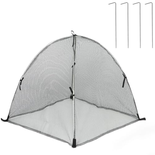 Tidevib Copertura protettiva per piante, mini serra portatile con paletti, tenda trasparente da giardino per la coltivazione di piante da interni ed esterni, protezione dal freddo, 60 x 60 x 60 cm (A)