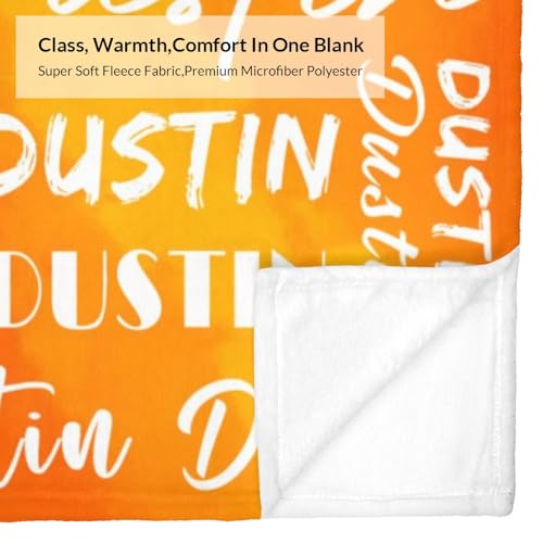 Name Blanket Personalized Name Blanket Customized Blanket with Name Text for Adult Kid Birthday Christmas Mothers Fathers Valentines Day Gift