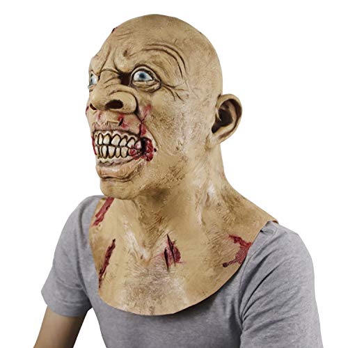 Molezu Halloween Scary Mask, Halloween Horrific Demon The Evil Dead Cosplay Props Alien Bloody Monster (Z-Baoya) #TOP1