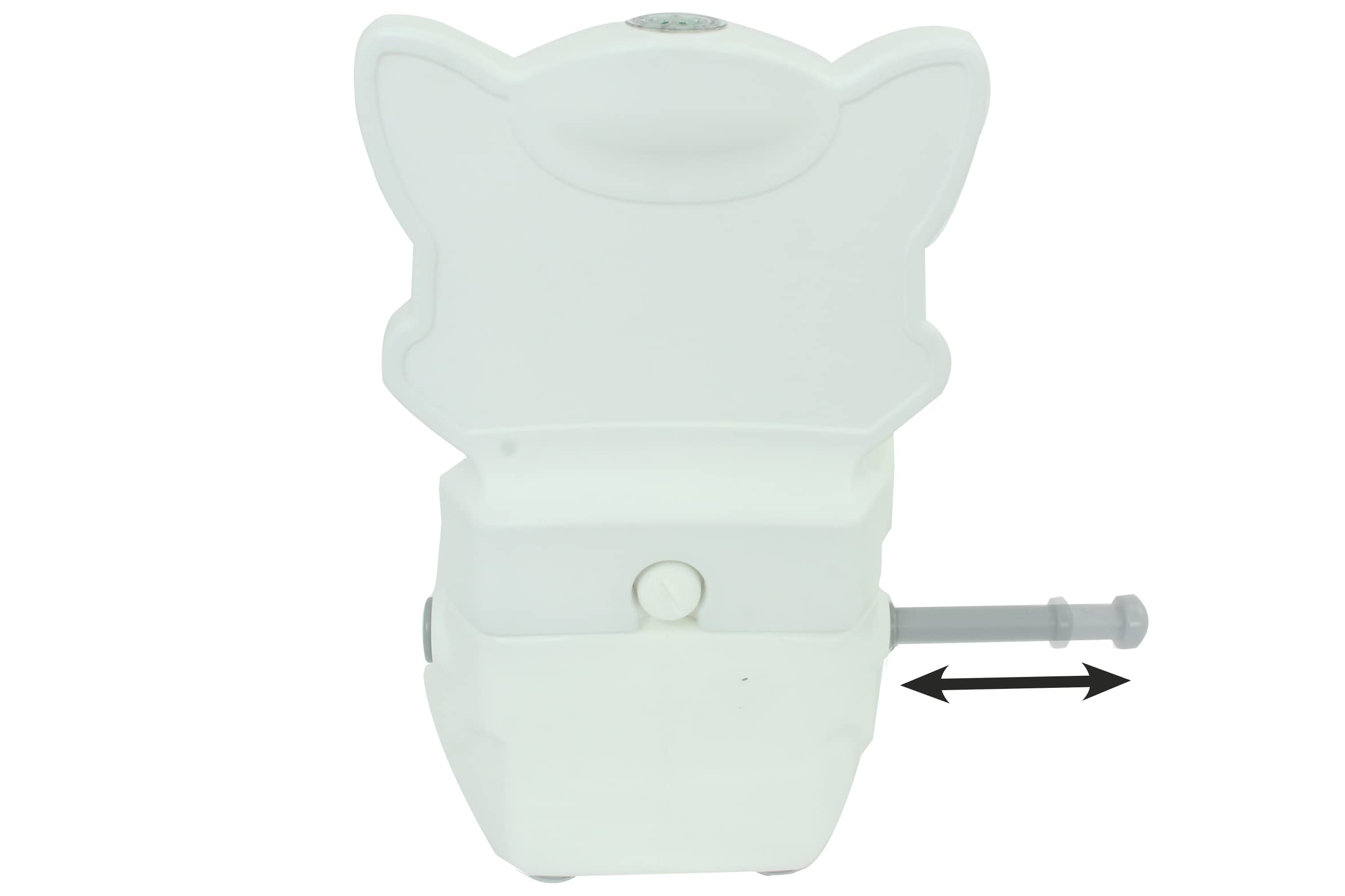 La mia piccola toilette gatto con suono e porta carta igienica – facile da pulire, bottoni a ventosa per una buona tenuta, supporto per carta igienica, schienale rimovibile, luce a LED
