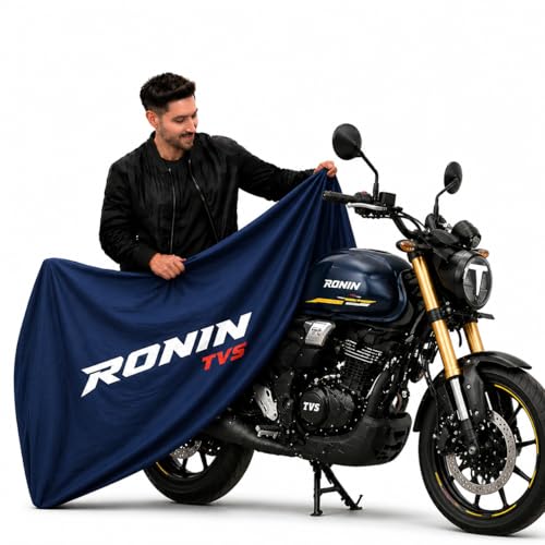 Image of Kayme Motorcycle Cover Waterproof Heavy Duty All Weather, Quad 4 Wheeler Cover Sun Rain Snow Protection (Blue, Ronin)