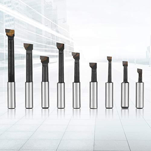 Bohrstangensatz 3/8, Bohrstangenverschleißfestigkeit und Hitzebeständigkeit Hervorragende Verarbeitung für Schnellarbeitsstahl-Drehwerkzeuge Cover