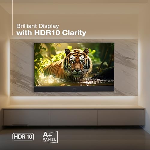 Image of SANSUI 80cm (32) Google TV with QLED Display, HDR10, Dolby Audio, Built-in Soundbar, Filmmaker Mode, 60Hz Refresh Rate JSS32GSQLED (Black)