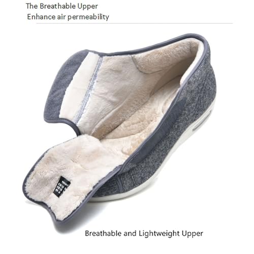 Diabetic Boots for Women, Memory Foam Winter Warm Orthopedic Edema Shoes Adjustable Indoor Outdoor Swollen Feet Shoes4