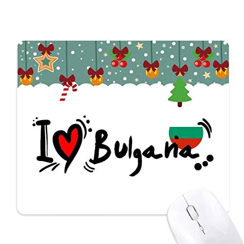 Tapis de souris Bulgana motif cœur drapeau pour le jeu et le bureau