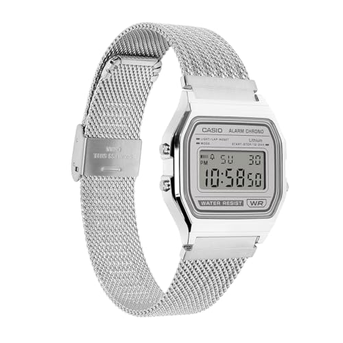 Image of Casio Vintage A158WEM-7DF Digital Light Gray Watch Unisex (D414)