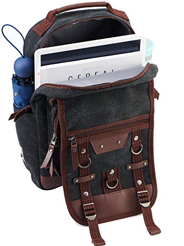 Canvas Shoulder Messenger Backpack Travel Rucksack Sling Bag Cross Body Messenger Bag3