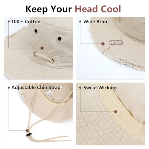 Sombrero tipo Bucket para mujer y hombre, protección UV miniatura 3