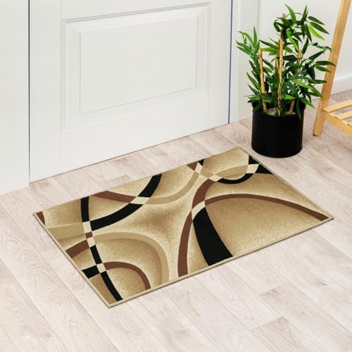 Persian Area Rugs 2305 Beige Modern Area Rugs,2 x 3 ft