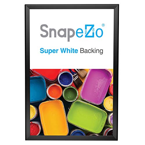 image for SnapeZo Poster Frame 20x30, Black, 1.25 Inch Aluminum Profile, Front-L