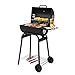 Outopee Outdoor BBQ Charcoal Grill, Portable Barrel Charcoal Grill 500 Sq. in. Cooking Area with Side Table & Wheels for Patio Backyard Picnic Cooking Camping
