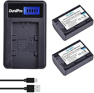 DuraPro 2Pcs NP-FH50 NP FH50 Battery + LCD USB Battery Charger for Sony NP-FH30,NP-FH40,NP-FH50,NP-FH60,NP-FH70,NP-FH100;H Series;Sony DCR-SR32,DCR-SR33,DCR-SR35,DCR-SR36,DCR-SR48,DCR-SR52 Handycams