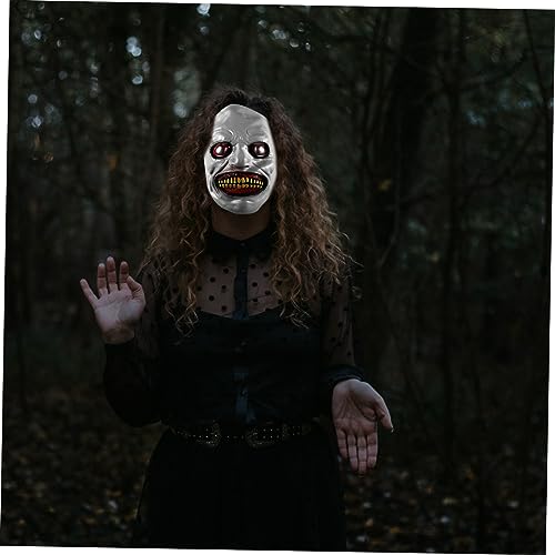 NOLITOY Creepy Halloween Mask for Adults Realistic Costume Scary Masquerade Prop Lightweight Design for Cosplay and Halloween Parties – Image 8