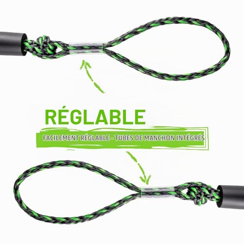 Gradient Fitness| Bungee Dock Line (6' - Paquet de 2) | Les Lignes de Quai de Bateau à Corde Marine facilitent l'amarrage et l'embarquement pour Le Jetski, Le Kayak, Le Ponton. Accessoire de Bateau – vue 6