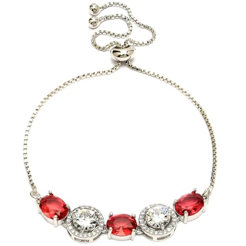 Image of ZENEME Rhodium Plated Brass Crystal Stylish Silver Plated American Diamond Melodic Opulence Bracelets For Women & Gifts For Girls Jewellery