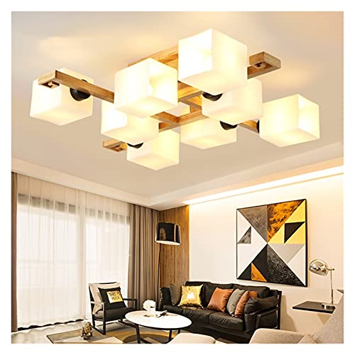 Chandelier en Cristal LED bois pour un éclairage de plafond sans éblouissement - 7