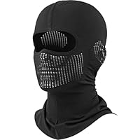 WTACTFUL Sturmhaube Motorrad Sommer Atmungsaktiv Sturmmaske Balaclava Herren Ski Maske Winter Warme Winddicht für Motorrad Fahren Skifahren Snowboarden Schwarz