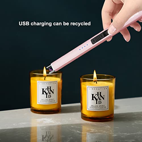 Encendedor eléctrico recargable USB tipo C Rose Gold miniatura 2