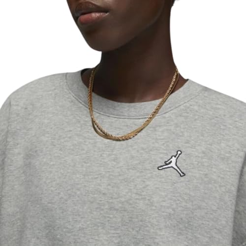Jordan Brooklyn Women's Fleece Crew-Neck Sweatshirt Size - Small Heather Grey2