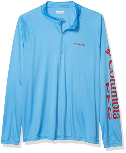 Columbia Men's Terminal Tackle 1/4 Zip,Cypress, Koi Logo,3XT