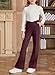 blibean Tween Girls Flare Pants Little Kids Bell Bottom Leggings Dress Dressy Formal School Uniform Pant Fall Casual Chino Wide Leg Bootcut Legging Clothes Size 14 15 16 Year Red